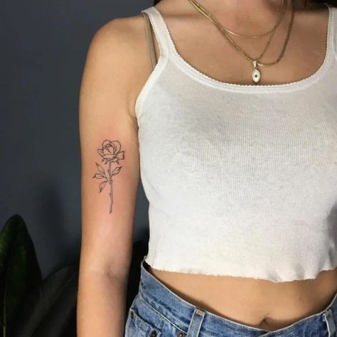 Grandma Tattoo, Rose Tattoo On Back, Rose Tattoo On Arm, Pink Rose Tattoos, Rose Tattoos For Women, Small Rose Tattoo, Black Rose Tattoos, Red Rose Tattoo, Tattoo Quotes For Women