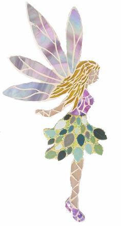 Fairy Mosaic, Angel Pics, Dragonfly Mosaic, Alice In Wonderland Paintings, Mosaic Butterfly, Fairy Garden Art, Mosaic Birdbath, Mosaic Rocks, Tiles Ideas