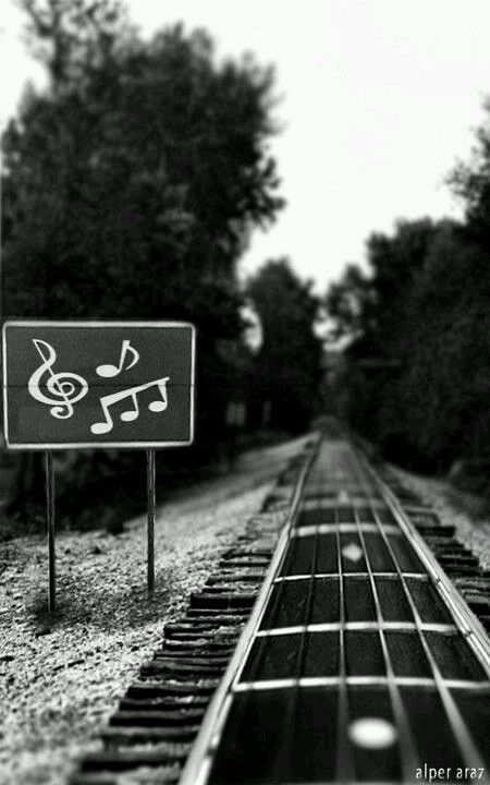 Guitar train tracks... Arte Jazz, Kolam Air, Desain Editorial, All About Music, Musical Art, Guitar Art, Rock Punk, I Love Music, Dubstep