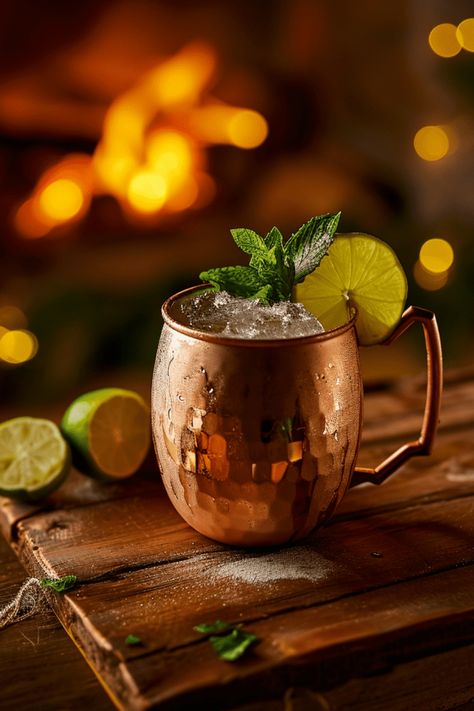 Discover these delicious copper mug cocktails that can be mixed in minutes! From the tangy and refreshing Orange Moscow Mule to the unique flavor of the Alpine Mule, there's a cocktail for everyone. Enjoy the spicy-sweet harmony of the Alpine Mule, featuring Old Tom Gin and fresh lime juice, complemented by bubbly ginger beer. These easy cocktails are perfect for any occasion, whether you're entertaining friends or enjoying a night in. Explore these 7 simple recipes to elevate your cocktail game Mocktails Non Alcoholic Thanksgiving, Rum Mule, Pomegranate Mule, Mule Cocktails, Mule Drink, Moscow Mule Cocktail, Spicy Cocktail, Mule Cocktail, Copper Mug