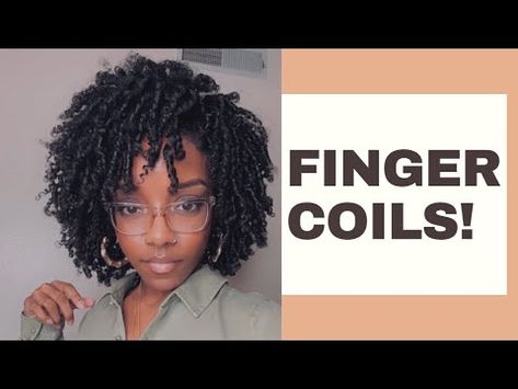 Finger Twists Natural Hair, How To Make Coils On Natural Hair, Finger Coils On Long Natural Hair, Natural Hair Fingercoils, Natural Hair Coils Hairstyles, Finger Coil 4c Hair, How To Do Coils On Natural Hair, Finger Coils Natural Hair Styles, Finger Curls Natural Hair 4c