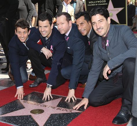 Donnie And Jenny, Jonathan Knight, Joey Mcintyre, Donnie Wahlberg, Kids Blocks, Jordan Knight, Hollywood Walk Of Fame Star, New Kids On The Block, Kids On The Block