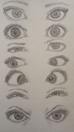 Drawing Of Eyes, Eye Studies, Mata Manga, Easy Pencil Drawings, Sketch Tutorial, Sketch Images, Art Eyes, Drawing Challenges, Desen Realist