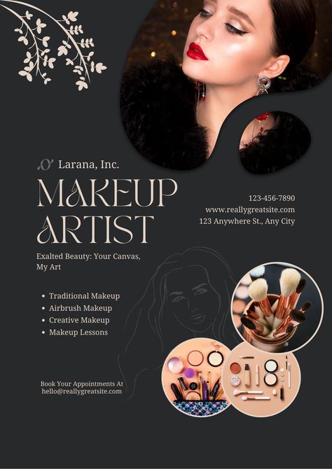 Flyers and Posters Makeup Artist Poster Design, Makeup Course Poster, Makeup Class Poster Design, Makeup Artist Banner, Beauty Salon Banner Design, Makeup Banner Design, Beauty Parlour Poster, Beauty Parlour Poster Design, Beauty Salon Poster Design