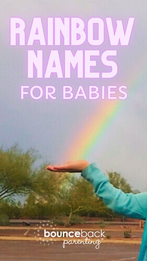 15 bright and colorful rainbow names for parents who want to name their baby after the joy and hope that comes with a rainbow after a storm. Only Child Syndrome, Rainbow Baby Names, Encouraging Phrases, Rainbow Names, Greek Names, Indigenous Americans, Rainbow Brite, A New Beginning, Baby Colors