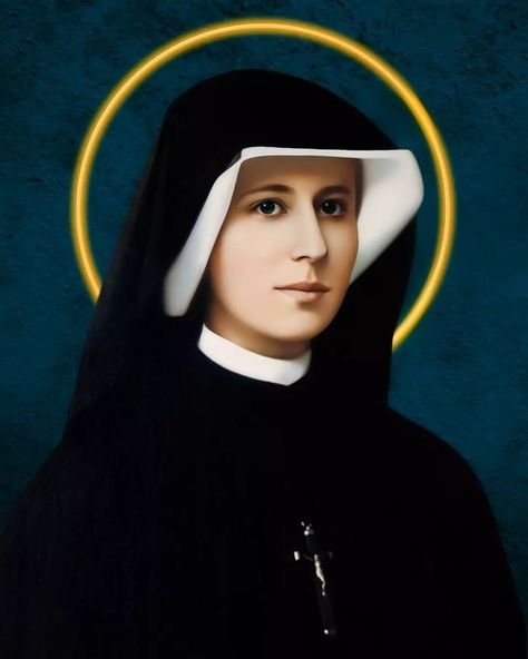 Sister Faustina, St Faustina Kowalska, Faustina Kowalska, St Faustina, Santa Maria, Jesus, Pins, Art