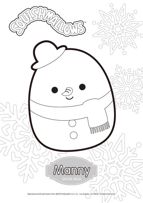 Manny from Squishmallows Coloring Pages. Squishmallow Christmas Coloring Pages, Christmas Squishmallows Coloring Page, Squish Mellow Coloring Sheets, Squishmellow Coloring Page, Squishmallows Drawing With Color, Squishmallow Template, Squishmallows Printable, Squishmallows Drawing, Squishmallow Drawing