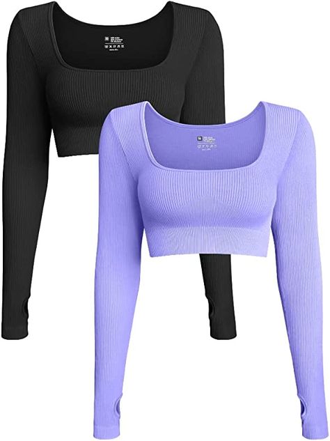 Crop Top With Long Sleeves, Spring Outerwear, Spring Outfits Dresses, Top With Long Sleeves, Long Sleeve Workout, Casual Outerwear, Workout Crop Top, Basic Fits, Casual Sportswear