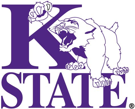 Kansas State Wildcats Alternate Logo (1975) - Two colour version of the primary logo Wildcats Svg, Wildcats Logo, Kansas State University, Kansas State Wildcats, Sports Team Logos, Word Mark Logo, Virtual Museum, College Logo, Sports Logos