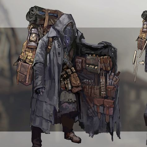 Traveling Merchant Cosplay, Wandering Merchant Character Design, Fantasy Traveling Merchant, Re4 Merchant Fanart, Resident Evil 4 Concept Art, Merchant Resident Evil 4 Fanart, Traveling Merchant Character Design, Merchant Clothes, Merchant Concept Art