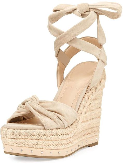 Lace Up Wedge Sandals, Heeled Espadrilles, Platform Espadrille Sandals, Fashion Shoes Sandals, Lace Up Espadrilles, Ankle Strap Sandals Heels, Lace Up Wedges, Ankle Strap Wedges, Studded Sandals