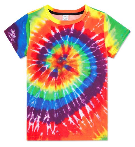 PRICES MAY VARY. 【Fashionable Tie Dye Design】Our children's tie-dye t-shirts have new and fashionable patterns and bright colors! and will not fade and deform. Bright colors and unique tie-dye patterns are the best choice for both boys and girls. 【High Quality Fabric】Kids Tie Dye T-Shirt is made of high quality polyester fabric, which is skin-friendly and soft, ensuring durability, breathability and comfort for kids to wear all day long. The polyester fabric keeps kids cool and comfortable durin Camisa Tie Dye, Groovy Tees, Ty Dye, Kids Tie Dye, Bleach Tie Dye, Batik Shirt, Rainbow Tie, Tie Dye Shirts, Love And Pride