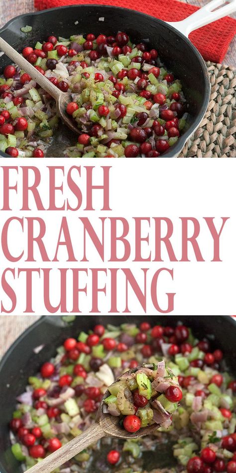 Easy Turkey Stuffing, Cranberry Stuffing, Turkey Stuffing Recipes, Sage Stuffing, Fresh Cranberry, Homemade Stuffing, Stuffing Recipes For Thanksgiving, Turkey Stuffing, Thanksgiving Stuffing