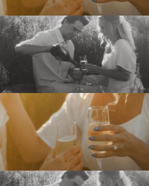 This engagement shoot was SO FUN! The willow tree, champagne, and golden hour were absolutely perfect✨🌾💍 #michiganengagementphotographer #michiganengagement #westmichiganphotographer #westmichigan #engagementphoto #goldenhourengagement #michiganphotographer #portraitphotography #couplesphotoshoot #michigancouplesphotographer photos from @the_reverie_retreat Engagement Shoot Champagne, Engagement Shoot With Champagne, Engagement Photo Champagne, Champagne Engagement Pictures, Fun Engagement Photos Champagne, Champagne Toast Engagement Photos, Engagement Photos Champagne, Engament Pictures, Elopement Photography Champagne