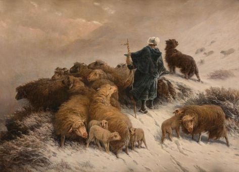 August Friedrich, God Aesthetic, Painting Aesthetic, Sunset Landscape, Animals Artwork, Snow Storm, Old Art, Art Movement, Art Blog