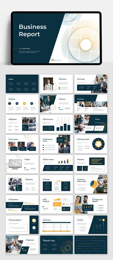 Business Theme related PPT Templates. Get your own editable pre-designed slides. #SlideMembers #Business #AnnualReport #Corporate #Company #Project #Creative #Professional #Highlights #Simple #Modern #Minimal #Minimalist #Mockup #Infographics #Diagram #Multipurpose #Proposal #Profile #Background #Layout #Report #Cover #PPT #Portfolio #TemplateDesign #FreePowerpoint #FreePresentation #PowerpointTemplate #Presentation #Templates #FreeTemplate #Slides #GoogleSlides #PowerPoint #freePPT #Keynote Business Design Template, Professional Report Design, Minimalistic Ppt Design, Business Plan Powerpoint Template, Business Proposal Template Powerpoint, Ppt Slides Backgrounds Professional, Report Template Design Layout, Ppt Theme Free Presentation Templates, Impact Report Design Layout