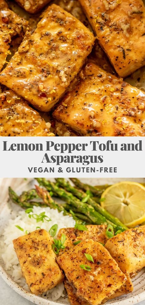 Lemon Pepper Tofu, Resep Vegan, Pepper Tofu, Tasty Vegetarian Recipes, Burger Bar, Vegetarian Dinners, Lemon Pepper, Tofu Recipes, Calamari