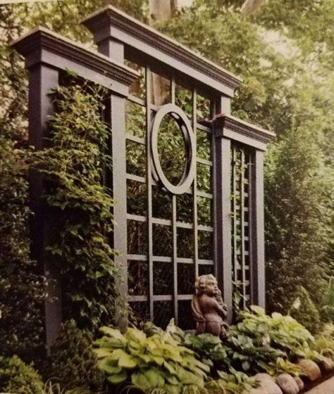 33 Wondrous Garden Trellis Ideas - Matchness.com Patio Trellis, Backyard Gates, Taman Diy, Garden Gate Design, Arbors Trellis, Desain Lanskap, Garden Arbor, Have Inspiration, Garden Gate