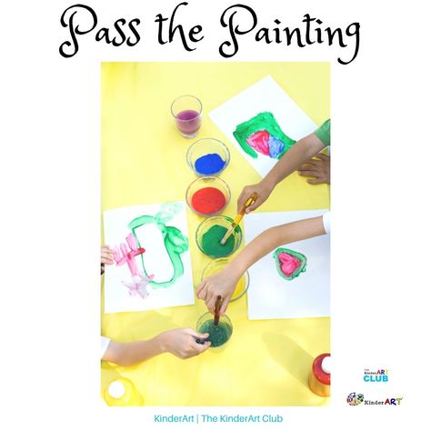 pass_the_painting Pass The Painting Game, Paint And Pass Ideas, Painting Games For Kids, Aba Activities, Basketball Crafts, Art Games For Kids, Elementary Art Lesson Plans, Cork Wallpaper, 2024 Art