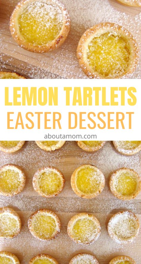 Lemon Tartlets Recipe, Lemon Tartlets, Lemon Tart Recipe, Tartlets Recipe, Easter Snacks, Easter Desserts Recipes, Dessert Bites, Dessert Simple, Lemon Dessert Recipes