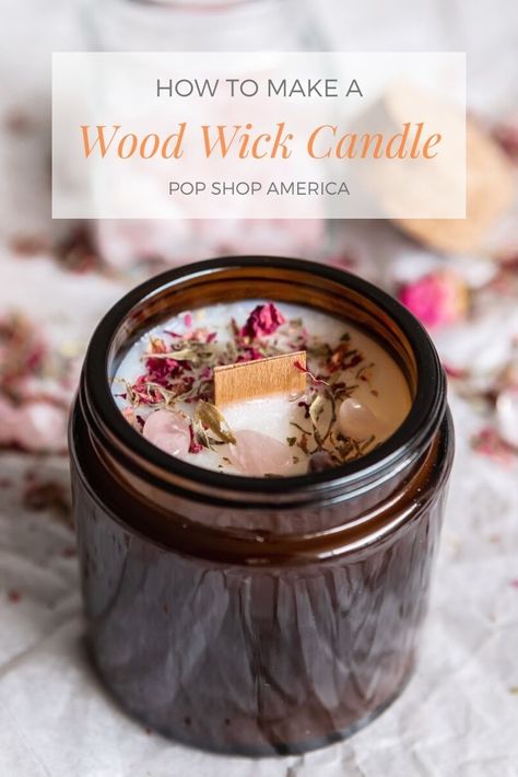 There’s nothing more soothing than the crackle and pop of a wood fire. Even better, you can get that gorgeous sound and smell with your own wood wick candle. They are just as simple to make as candles with traditional cotton wicks, but there are a few twists and things you need to know about [...] Making Candles With Wooden Wicks, Diy Wood Wick Soy Candles, How To Make Woodwick Candles, Apple Candles Diy, How To Make Oil Candles, Homemade Wood Wick Candles, Diy Wooden Wick Candle, Best Diy Candle Scents, Wooden Wick Candles Diy