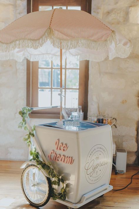 Ice Cream Cart Photoshoot, Ice Cream Carts Ideas, Ice Cream Cart Aesthetic, Diy Gelato Cart, I’ve Cream Cart, Ice Cream Push Cart, Ice Cream Cart Business, Mobile Ice Cream Cart, Wedding Ice Cream Cart