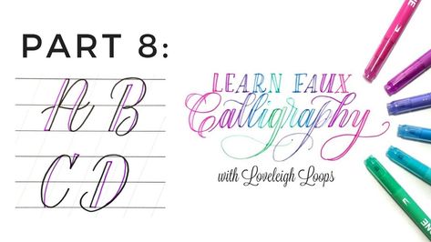 Get these printable worksheets in our FREE online course! : https://loveleighloops.teachable.com/p/faux-real-calligraphy Instagram: http://instagram.com/loveleighloops Online courses: https://loveleighloops.teachable.com/courses/ source The post Faux Calligraphy: Capital A, B, C, D appeared first on PaintingTube. Faux Calligraphy Alphabet, Fake Calligraphy, Basic Calligraphy, Cursive S, Calligraphy Letters Alphabet, Bubble Drawing, Calligraphy Lessons, Calligraphy Tutorial, Faux Calligraphy