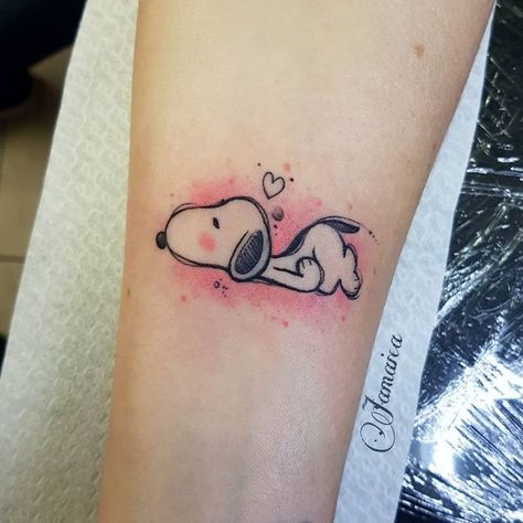 Small Snoopy Tattoos For Women, Train Tattoo, Snoopy Tattoo, Pretty Hand Tattoos, Laser Removal, Sweet Tattoos, Tattoo Fails, Disney Tattoo, Tattoos Art