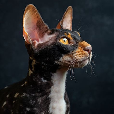 Cornish Rex Cat: A Purrfect Palette of Cat Colors Aphrodite Giant Cat, Unique Cat Fur Patterns, Cornish Rex Cats, Gatos Cool, Pet Market, Cat Anatomy, Cat Images, Cornish Rex, Rex Cat