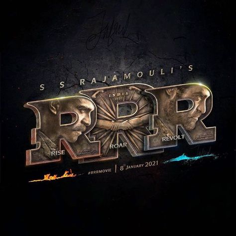 Rrr Wallpaper, Rrr Movie Poster Hd, Rrr Movie, New Movie Images, Fresh Movie, Actors Illustration, Hd Logo, Godzilla Wallpaper, Motion Poster