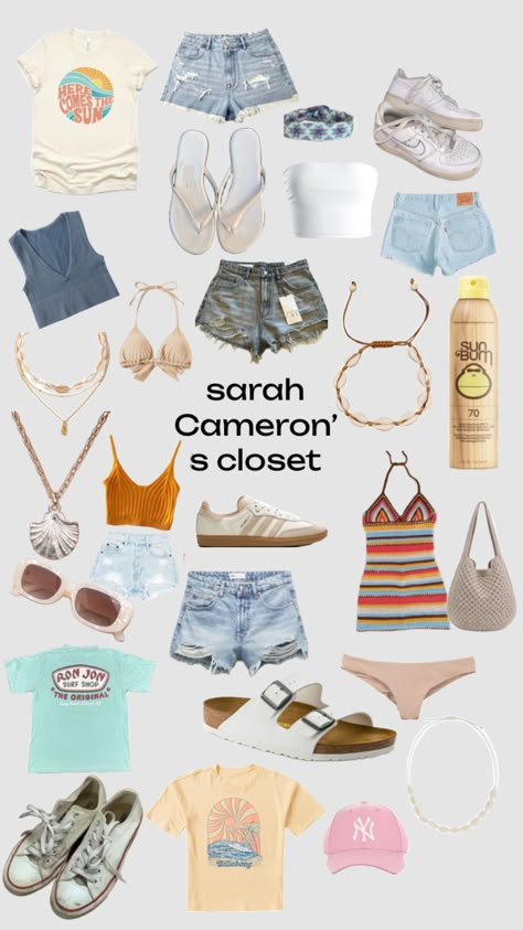 Sarah’s closet #pouge #p4l #pouges4life #outerbanks #sarahcameron #obx Pouge Life Outfit Aesthetic, Beachy Core Outfits, Obx Outfits Sarah, Sarah Cameron Nails, How To Dress Like Sarah Cameron, Obx Style Fits, Obx Sarah Cameron Outfits, Outerbanks Aethstetic Outfit, Outer Banks Themed Outfits