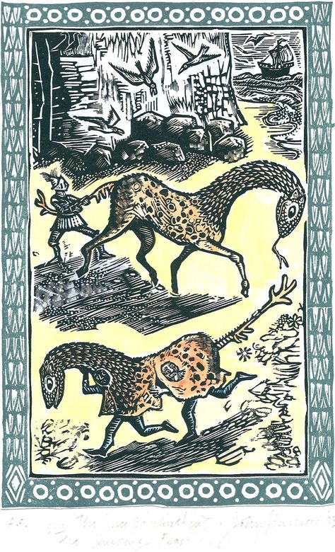 The questing beast symbolizes the meaningless reason behind a quest that's important to their journey to knightly glory Questing Beast, Once And Future, Legendary Creature, King Arthur, Mythical Creatures, Cupboard, Childrens Books, Vintage World Maps, Historical Figures