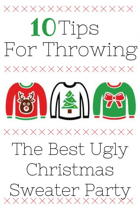 Ugly Sweater Christmas Party Ideas, Christmas Sweater Party Ideas, Ugly Christmas Sweater Party Ideas, Sweater Party Ideas, Ugly Sweater Outfits, Ugly Sweater Christmas Party, Diy Christmas Sweater, Best Ugly Christmas Sweater, Ugly Sweater Diy