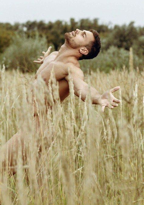 **** Male Witch, Elves And Fairies, Natural Man, Art Of Man, Field Of Dreams, Gay Art, Man Photo, Male Art, Male Body