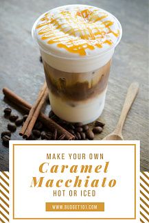 Macchiato Coffee Recipe, Gran Lungo Recipes, Hot Starbucks Drinks Recipes, Homemade Macchiato, Hot Caramel Macchiato Recipe, Starbucks Caramel Macchiato Recipe, Nespresso Drinks, Homemade Caramel Macchiato, Copycat Drinks