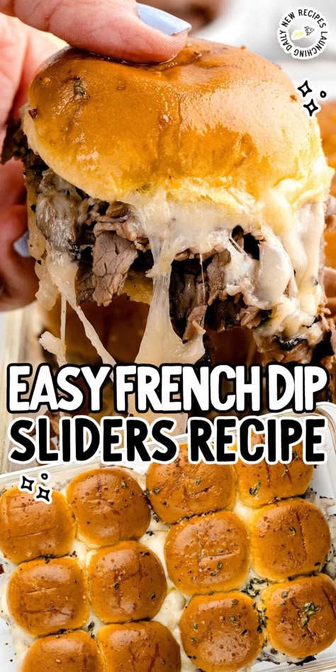 Roast Beef Dip, Harvest Meals, French Dips, French Dip Sliders, Gameday Food, Easy Slider Recipes, Tender Roast Beef, Roast Beef Sliders, Delicious Meatloaf