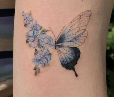 Butterfly Iris Tattoo, Ulysses Butterfly Tattoo, Tattoos For Women Cat, Drawing Hacks, Daffodil Tattoo, Iris Tattoo, Lady Bug Tattoo, Sunflower Butterfly, Tattoos Unique