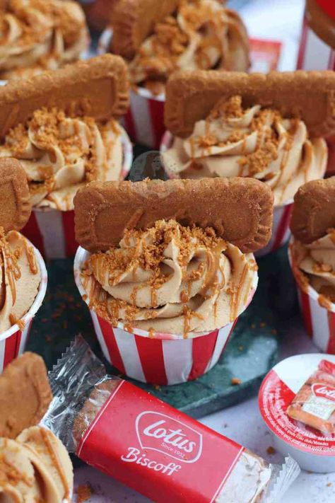 Nutella Rice Krispie Treats, Chocolate And Orange Tart, Biscoff Cupcakes, Biscuit Cupcakes, Speculoos Cookie Butter, Biscoff Recipes, Janes Patisserie, No Bake Lemon Cheesecake, Baking Cups