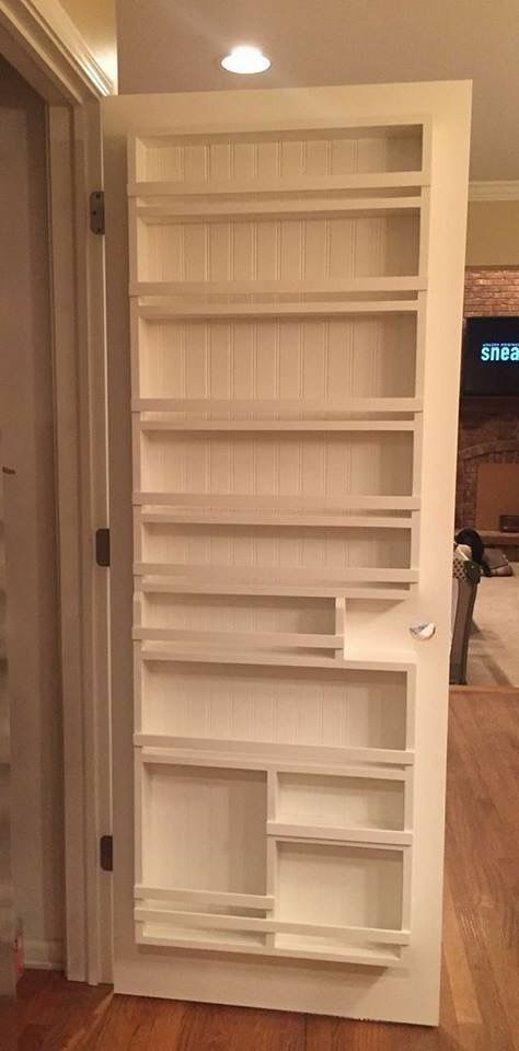 Door Spice Rack, Små Rum Lidt Plads, تصميم الطاولة, Bilik Idaman, Kabinet Dapur, Smart Tiles, Desain Furnitur Modern, Diy Pantry, Diy Casa