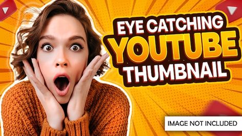 PSD an ad for eye catching youtube thumb... | Premium Psd #Freepik #psd #video-cover #thumbnail-design #thumbnail-template #video-thumbnail Youtube Thumbnail Poses, Youtube Thumbnail Design Ideas, Thumbnail Youtube Inspiration, Unique Captions, Thumbnail Template, Thumbnails Youtube Background, Video Cover, Youtube Video Thumbnail, Youtube Cover