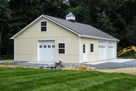 Not sure what size pole barn you need? We got you! In this blog we cover all the common pole barn size that we have built. Pole Barn Plans, House Animals, Pole Barn Garage, Normal House, Pole Buildings, Pole Barns, Barn Garage, Wooden Posts, Barn Plans