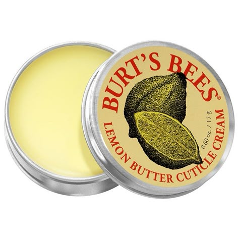 Burt's Bees Lemon Butter Cuticle Cream  #beautyproducts #skincare #skincareproducts #cuticletreatment #cuticlecare #cuticlecream #handcream #nailcare Dry Cuticles, Cuticle Cream, Cuticle Care, Brittle Nails, Cocoa Seeds, Lemon Butter, Burt's Bees, Cuticle Oil, Burts Bees