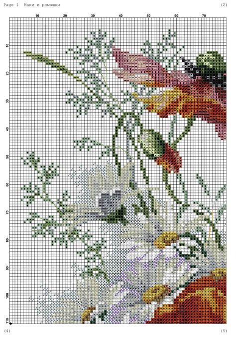 “Flowers” - Free Cross Stitch Pattern Large Nature Download Cross Stitch Flowers Pattern Free, Free Cross Stitch Patterns To Download, Small Cross Stitch Patterns, Large Cross Stitch Patterns, Counted Cross Stitch Patterns Free, Crochet Doily Rug, Free Cross Stitch Pattern, Rose Cross Stitch Pattern, Free Cross Stitch Charts