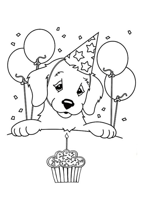 print  coloring image Owlette Mask, Happy Birthday Puppy, Cupcake Coloring Pages, Happy Birthday Coloring Pages, Puppy Coloring Pages, Happy Birthday Dog, Birthday Coloring Pages, Free Adult Coloring Pages, Dog Coloring Page