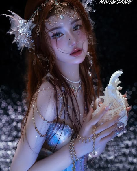 🌌 When night falls, the LINGUAQING corset series sparkles brilliantly. ✨🌙 #kayasuba #mermaidtop #musicfestivaltop #butterflytop #mermaidcorset #corset #fashionstyle Asian Gowns, Irl References, Sirens Fashion, Iphone Wallpaper Planets, Mermaid Pose, Mermaid Top, Korean Things, Mermaid Aesthetic, Magic Aesthetic