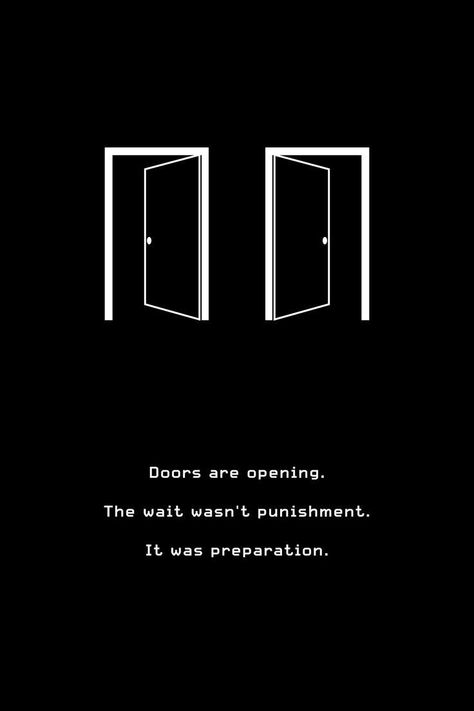 Creating stories online has made me alot of passive income, just creating reddit stories let alone editing them, just on my phone gained me thousands of views and followers, on Instagram, TikTok, and YouTube, i created a weekly newsletter explaining how to profit from stories online, that you didn't even make all you need is your phone, all this is FREE sign up to my weekly newsletters and we will send you everything in detail, where to start and how to build an audience. Patience Core, Open Door Aesthetic, Open Door Quotes, Dark Motivation, Visual Motivation, Minimal Quotes, Door Quotes, Action Quotes, Wealth Quotes
