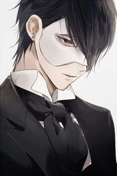 My first thought when I saw the mask was phantom of the opera surprisingly enough. Love that play, like seriously Ruki Mukami, Regard Animal, Novel Game, Der Joker, Character Sketches, Anime Pictures, Anime People, Manga Boy, Arte Fantasy