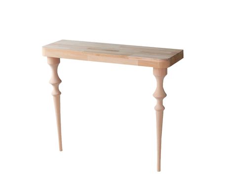 BRILLIANT IN FORM, THIS ELEGANT CONSOLE DELIVERS HIGH STYLE AND SIMPLICITY ALL AT ONCE.  A MINIMALIST APPROACH TO TRADITIONAL DESIGN, THIS PIECE MASTERS TIMELESS STYLE WITHOUT IMPEDING ON A ROOM'S SPACE. ITEM MUST BE ATTACHED TO THE WALL. ♦ SLIGHTLY ROUNDED CORNERS ♦ 2" (5 cm) APRON ALL AROUND THE TABLE ♦ EASY TO ASSEMBLE ♦ EASY TO PAINT AND STAIN- The table and legs were primed so can be used immediately if you like natural patterns or can paint other colors to suit your furniture coffee, espre Narrow Console Table Entryway, Narrow Entryway Table, Console Table Entryway, Wood Sofa Table, Narrow Entryway, Table Entryway, Narrow Console Table, Mid Modern, Console Sofa