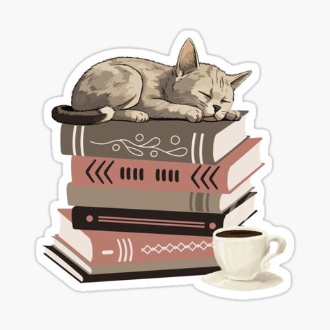 Cute Cat Stickers Aesthetic, Books Aesthetic Sticker, Stickers Book Aesthetic, Aesthetic Cat Stickers, Books Stickers Aesthetic, Book Stickers Aesthetic, Book Stickers Printable, Cute Book Stickers, Book Journal Stickers