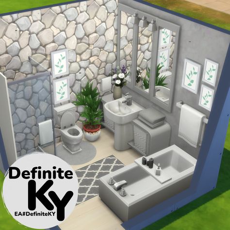 Sims Base Game Bathroom, Sims 4 Interior Design Ideas Bathroom, Base Game Room Sims 4, Sims Base Game House Interior, Sims 4 Interior Design Ideas Base Game, Sims 4 Bathroom Base Game, Sims 4 Bathroom Ideas Base Game, The Sims 4 Houses Ideas Base Game, Sims 4 Base Game Bathroom